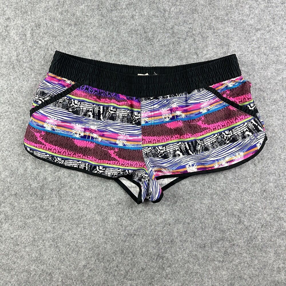 VTG Op Ocean Pacific Shorts Women XL 15-17 Hot Pants Tropical Beach Surf 90s Y2K